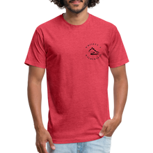 Load image into Gallery viewer, Fitted Cotton/Poly T-Shirt by Next Level - heather red
