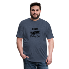 Load image into Gallery viewer, Fitted Cotton/Poly T-Shirt by Next Level - heather navy
