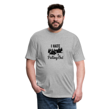 Load image into Gallery viewer, Fitted Cotton/Poly T-Shirt by Next Level - heather gray
