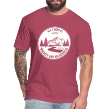 Load image into Gallery viewer, Fitted Cotton/Poly T-Shirt by Next Level - heather burgundy

