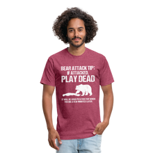 Load image into Gallery viewer, Fitted Cotton/Poly T-Shirt by Next Level - heather burgundy
